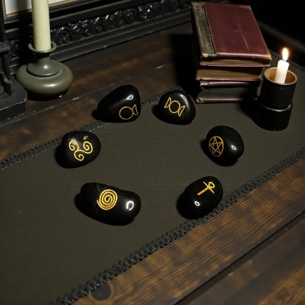 Wicca_Symbol_Stones_Black_Agate_Engraved